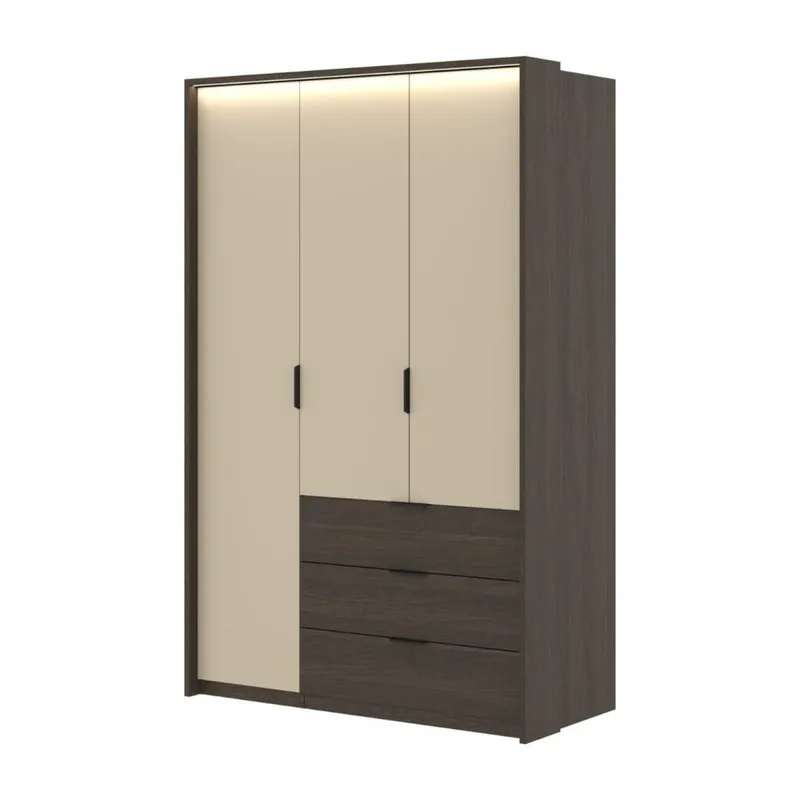 Garderobe Mola 3 dører med 3 skuffer - Oppbevaring - Klesoppbevaring - Garderober & garderobesystem