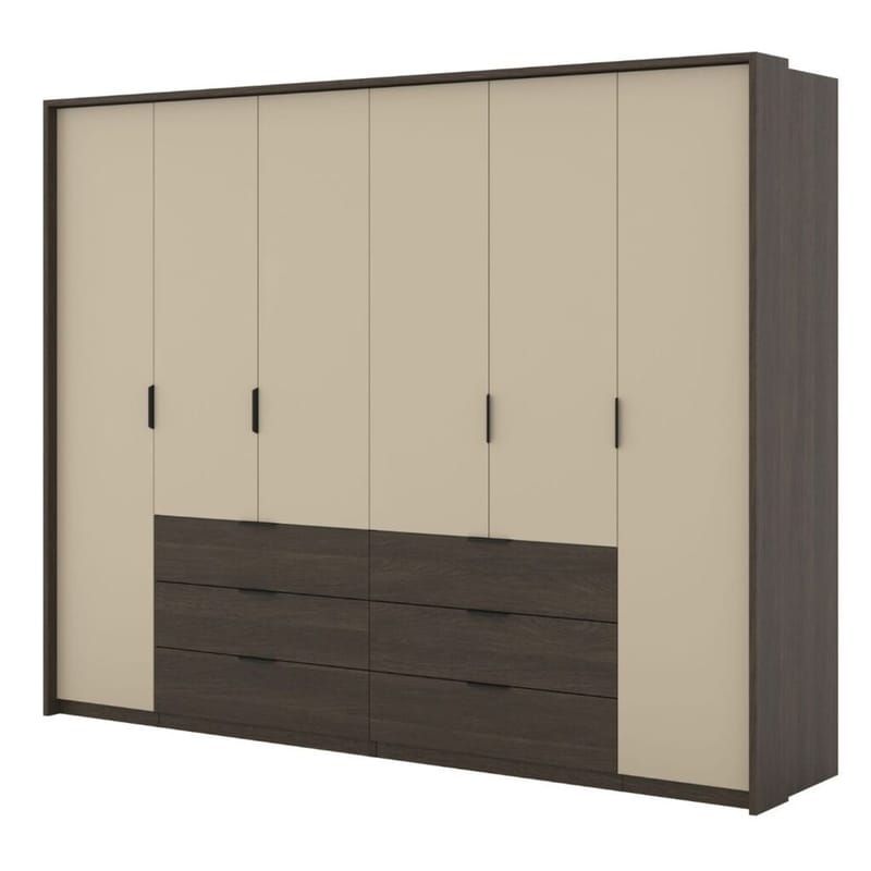 Garderobe Mola 6 dører med 6 skuffer, undefined