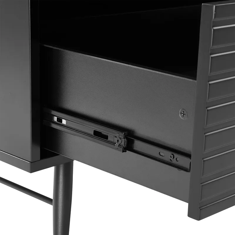 Garderobe Morvi 100x56x175 cm - Svart - Oppbevaring - Klesoppbevaring - Garderober & garderobesystem - Garderobeskap & klesskap
