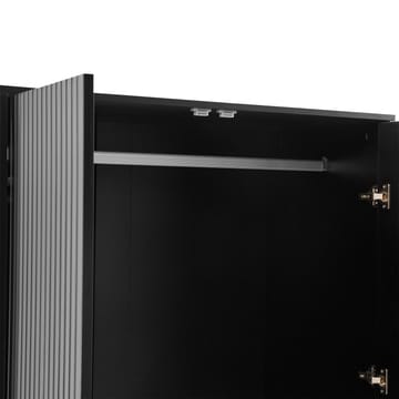Garderobe Morvi 100x56x175 cm - Svart - Oppbevaring - Klesoppbevaring - Garderober & garderobesystem - Garderobeskap & klesskap