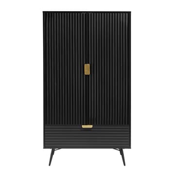 Garderobe Morvi 100x56x175 cm - Svart - Oppbevaring - Klesoppbevaring - Garderober & garderobesystem - Garderobeskap & klesskap