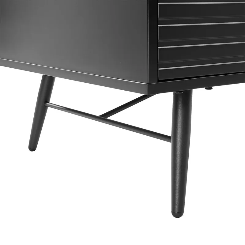 Garderobe Morvi 100x56x175 cm - Svart - Oppbevaring - Klesoppbevaring - Garderober & garderobesystem - Garderobeskap & klesskap