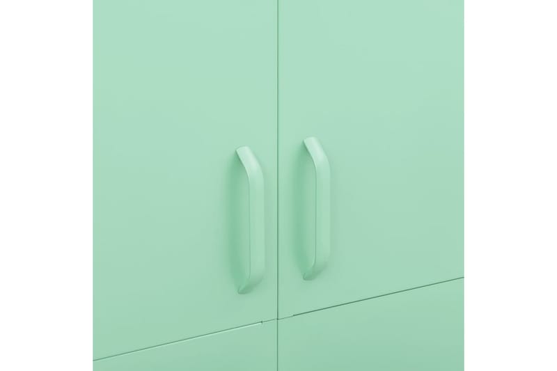 Garderobe myntegrønn 90x50x180 cm stål - grønn - Oppbevaring - Klesoppbevaring - Garderober & garderobesystem