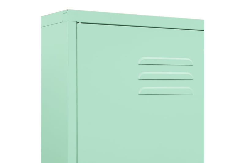 Garderobe myntegrønn 90x50x180 cm stål - grønn - Oppbevaring - Klesoppbevaring - Garderober & garderobesystem