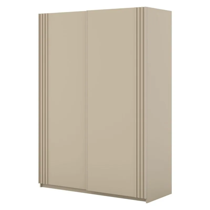 Garderobe Niva 2 skyvedørs garderobe, Lys Beige