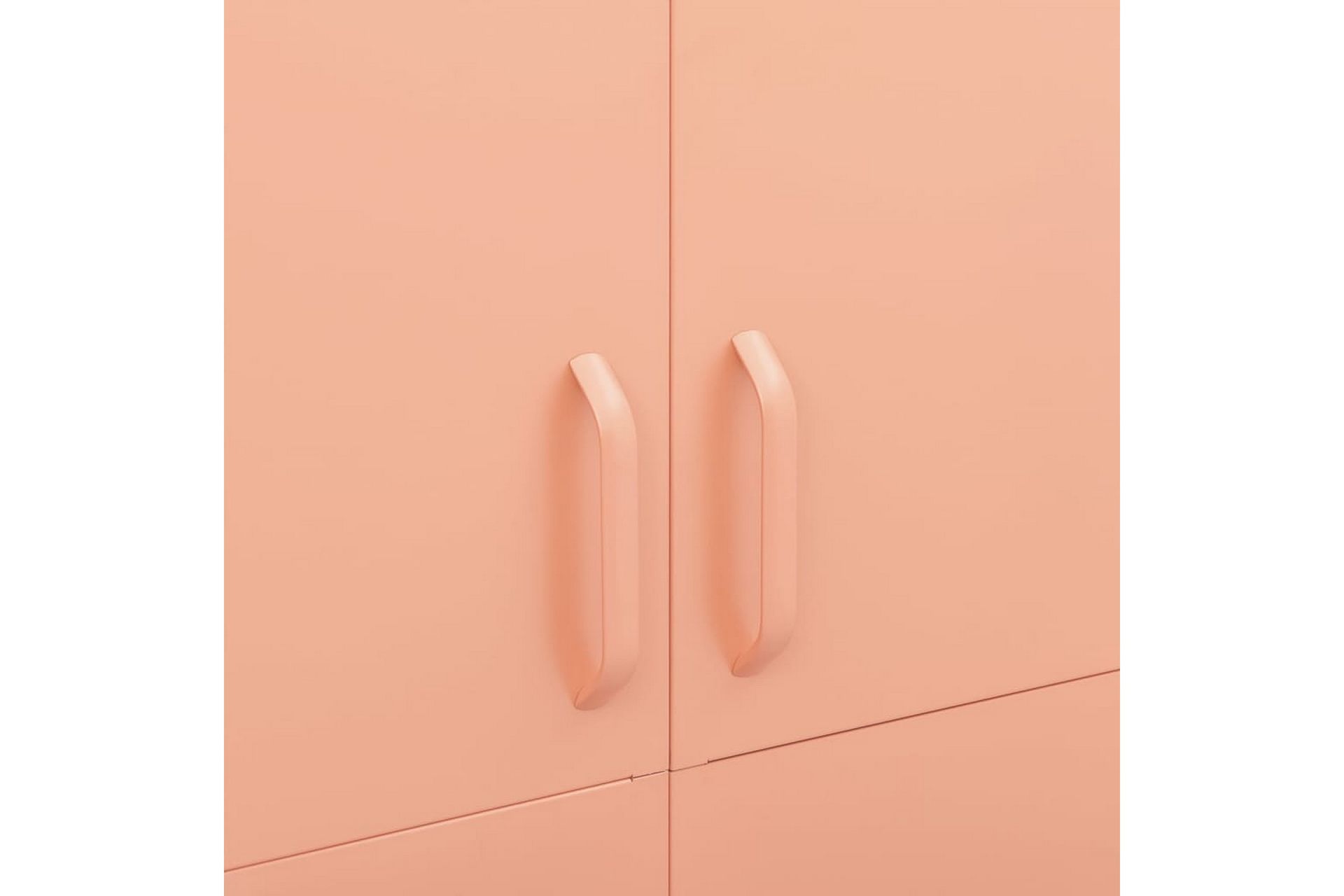 Garderobe rosa 90x50x180 cm stål - Rosa - Oppbevaring - Klesoppbevaring - Garderober & garderobesystem