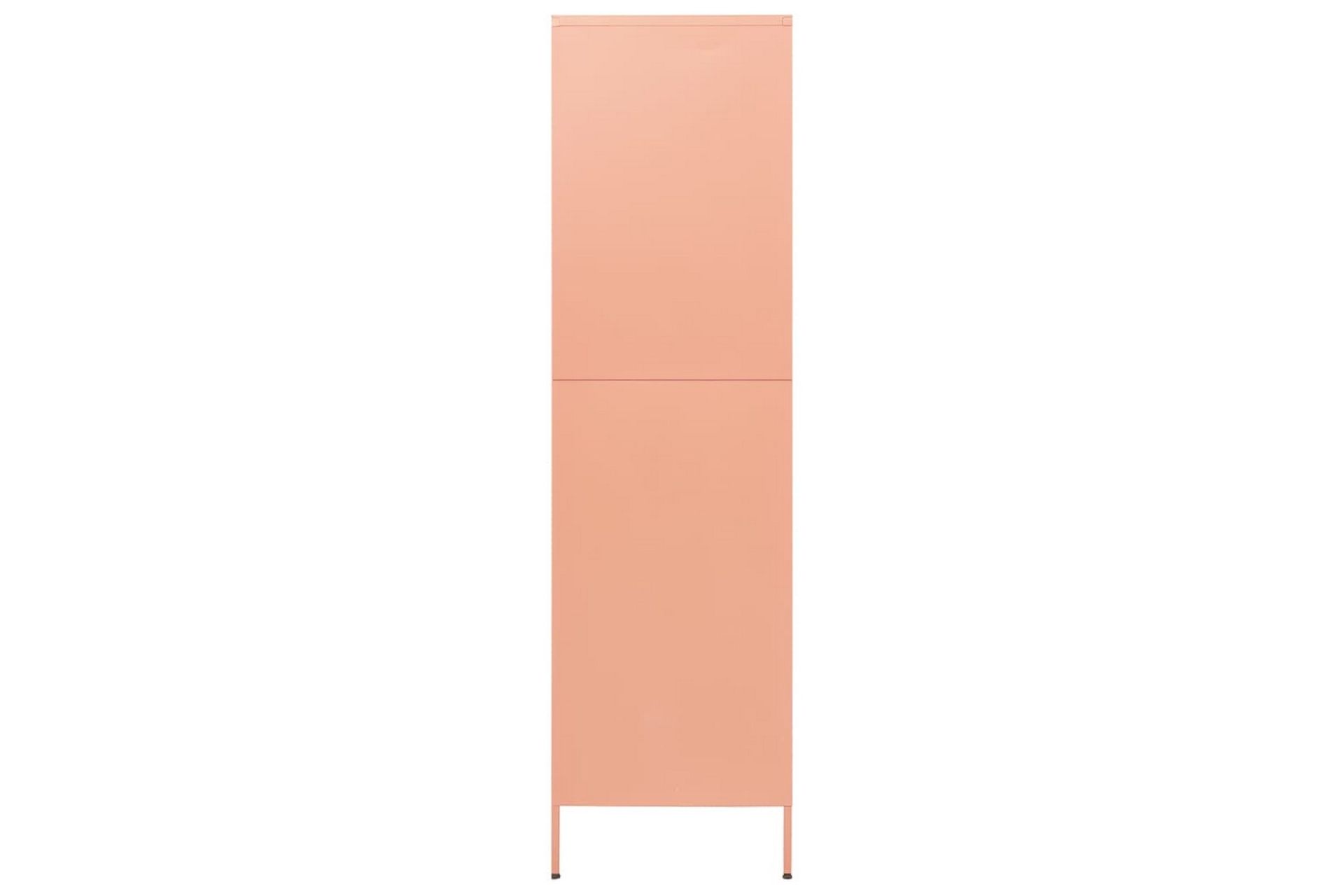 Garderobe rosa 90x50x180 cm stål - Rosa - Oppbevaring - Klesoppbevaring - Garderober & garderobesystem