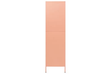 Garderobe rosa 90x50x180 cm stål - Rosa - Oppbevaring - Klesoppbevaring - Garderober & garderobesystem