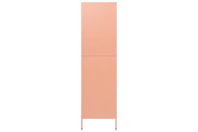 Garderobe rosa 90x50x180 cm stål - Rosa - Garderober & garderobesystem - Garderobeskap & klesskap