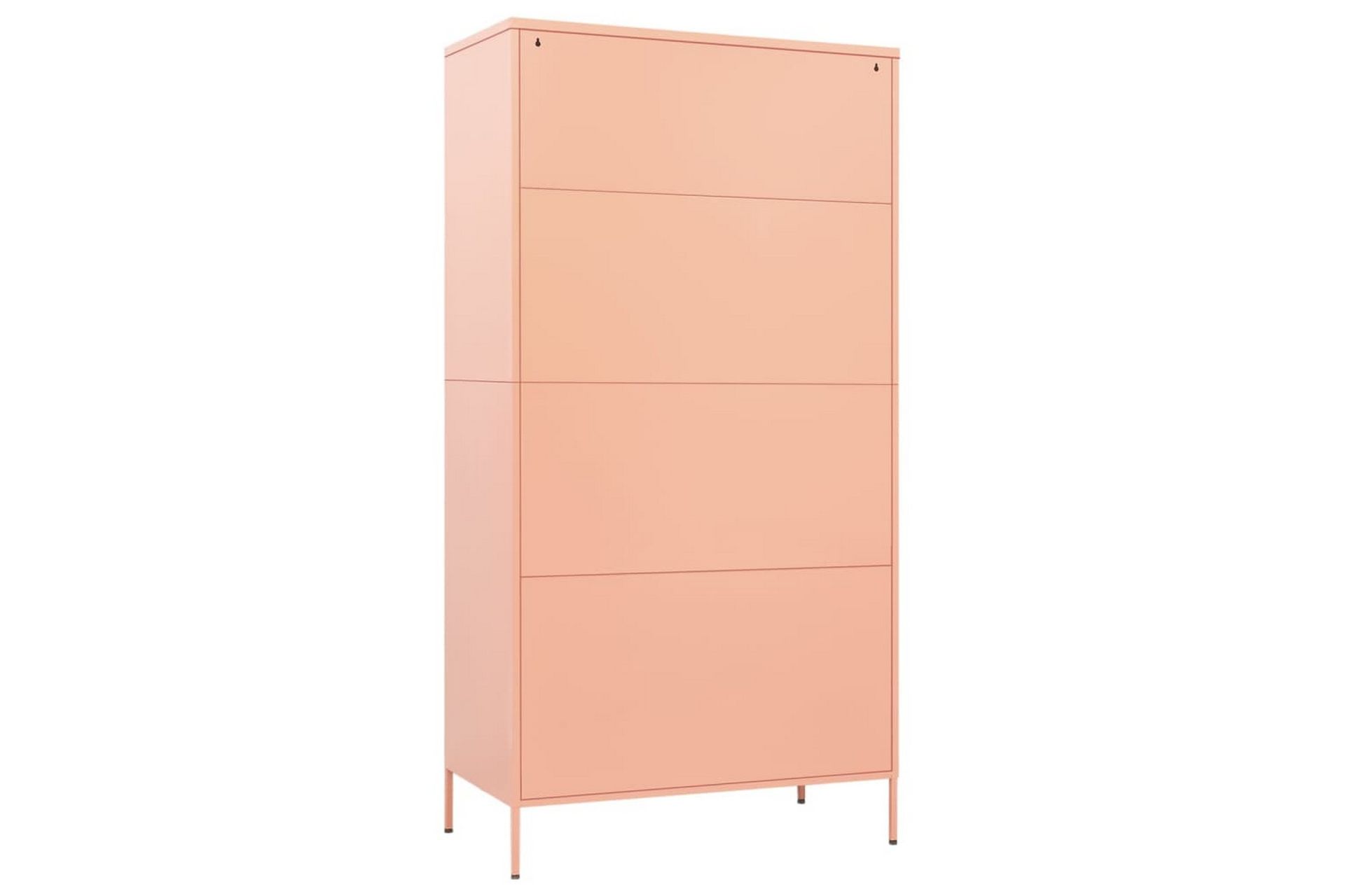 Garderobe rosa 90x50x180 cm stål - Rosa - Oppbevaring - Klesoppbevaring - Garderober & garderobesystem