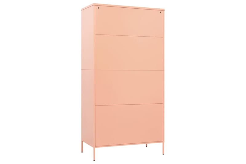 Garderobe rosa 90x50x180 cm stål - Rosa - Garderober & garderobesystem - Garderobeskap & klesskap