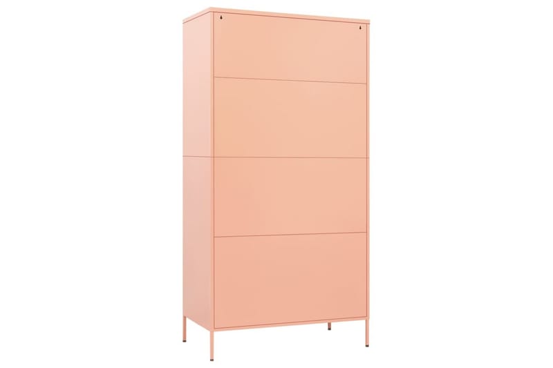 Garderobe rosa 90x50x180 cm stål - Rosa - Oppbevaring - Klesoppbevaring - Garderober & garderobesystem
