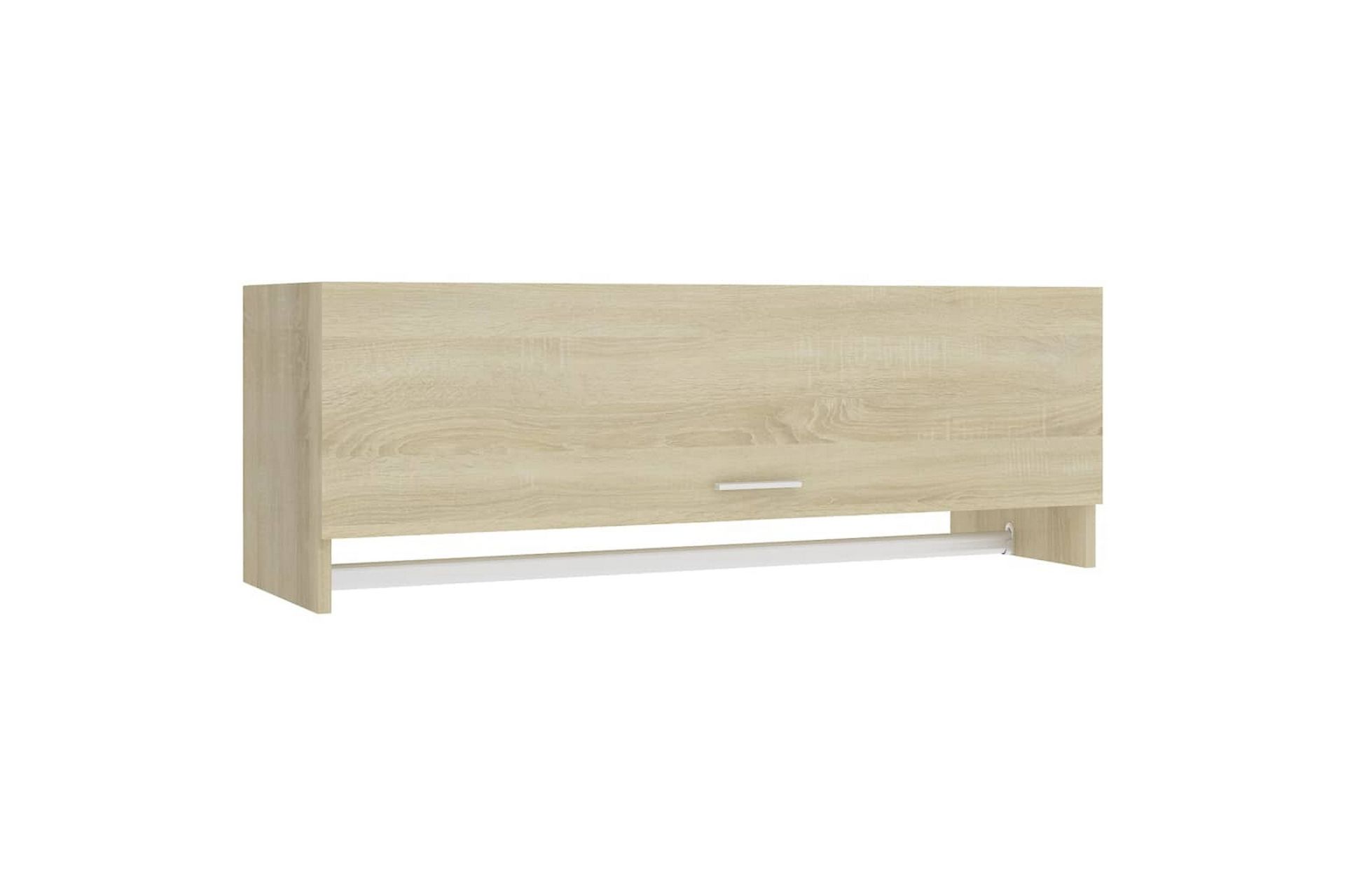 Garderobe sonoma eik 100x32,5x35 cm sponplate - Brun - Oppbevaring - Klesoppbevaring - Garderober & garderobesystem