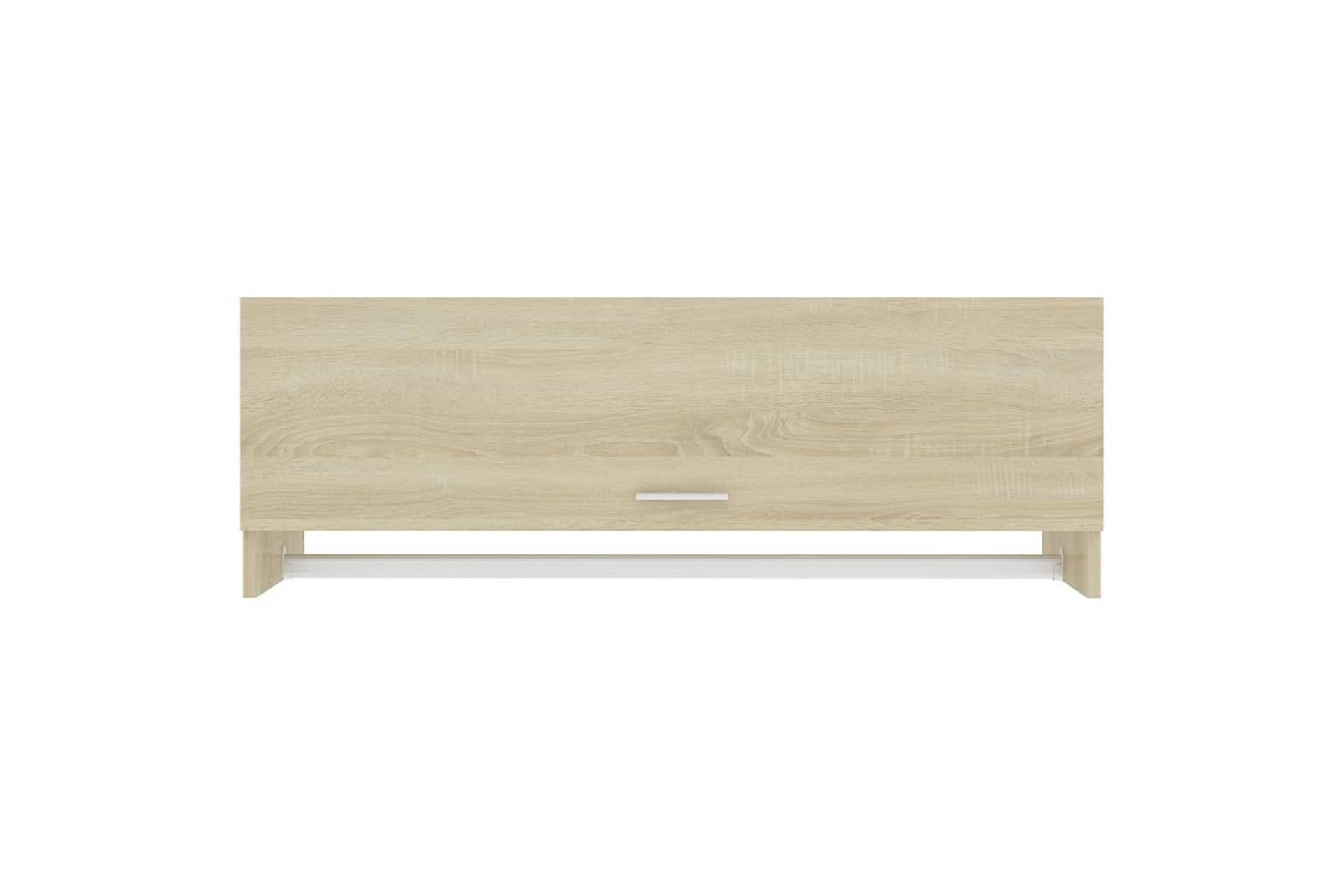 Garderobe sonoma eik 100x32,5x35 cm sponplate - Brun - Oppbevaring - Klesoppbevaring - Garderober & garderobesystem