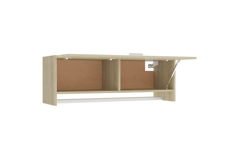 Garderobe sonoma eik 100x32,5x35 cm sponplate - Brun - Oppbevaring - Klesoppbevaring - Garderober & garderobesystem