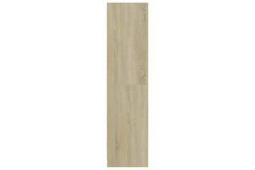 Garderobe sonoma eik 100x50x200 cm sponplate - Brun - Oppbevaring - Klesoppbevaring - Garderober & garderobesystem