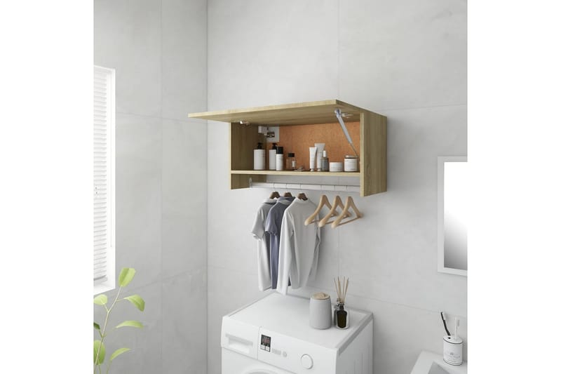 Garderobe sonoma eik 70x32,5x35 cm sponplate - Brun - Oppbevaring - Klesoppbevaring - Garderober & garderobesystem