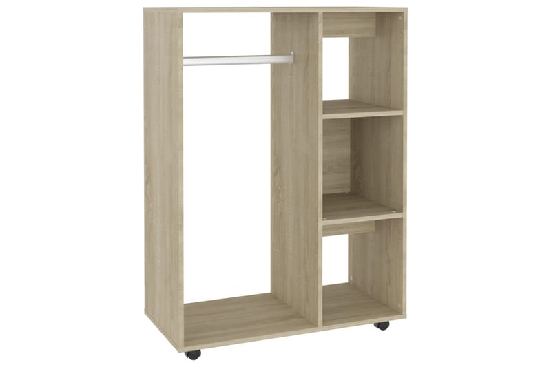 Garderobe sonoma eik 80x40x110 cm sponplate - Brun - Oppbevaring - Klesoppbevaring - Garderober & garderobesystem