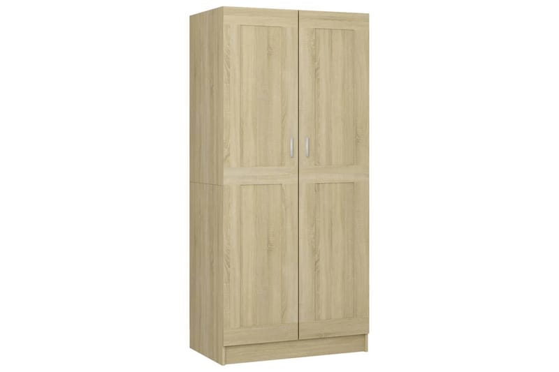 Garderobe sonoma eik 82,5x51,5x180 cm sponplate - Brun - Oppbevaring - Klesoppbevaring - Garderober & garderobesystem