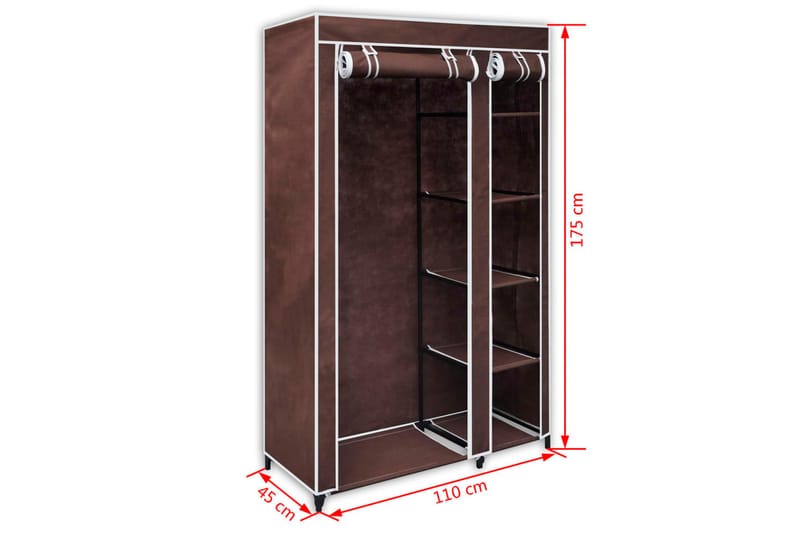 Garderobe stoff brun - Oppbevaring - Klesoppbevaring - Garderober & garderobesystem