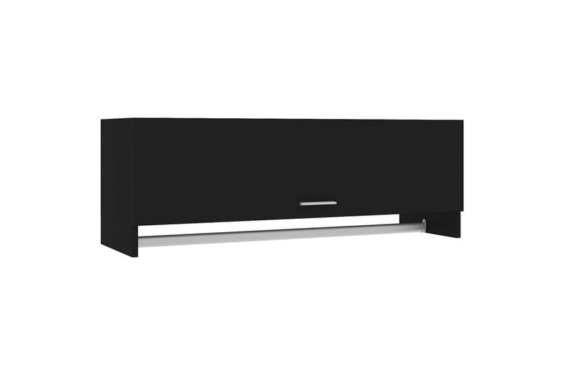 Garderobe svart 100x32,5x35 cm sponplate - Svart - Oppbevaring - Klesoppbevaring - Garderober & garderobesystem