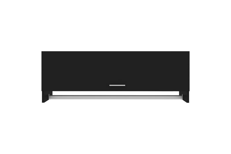 Garderobe svart 100x32,5x35 cm sponplate - Svart - Oppbevaring - Klesoppbevaring - Garderober & garderobesystem