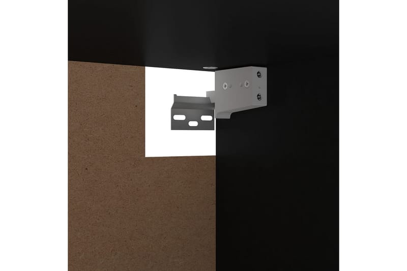 Garderobe svart 100x32,5x35 cm sponplate - Svart - Oppbevaring - Klesoppbevaring - Garderober & garderobesystem