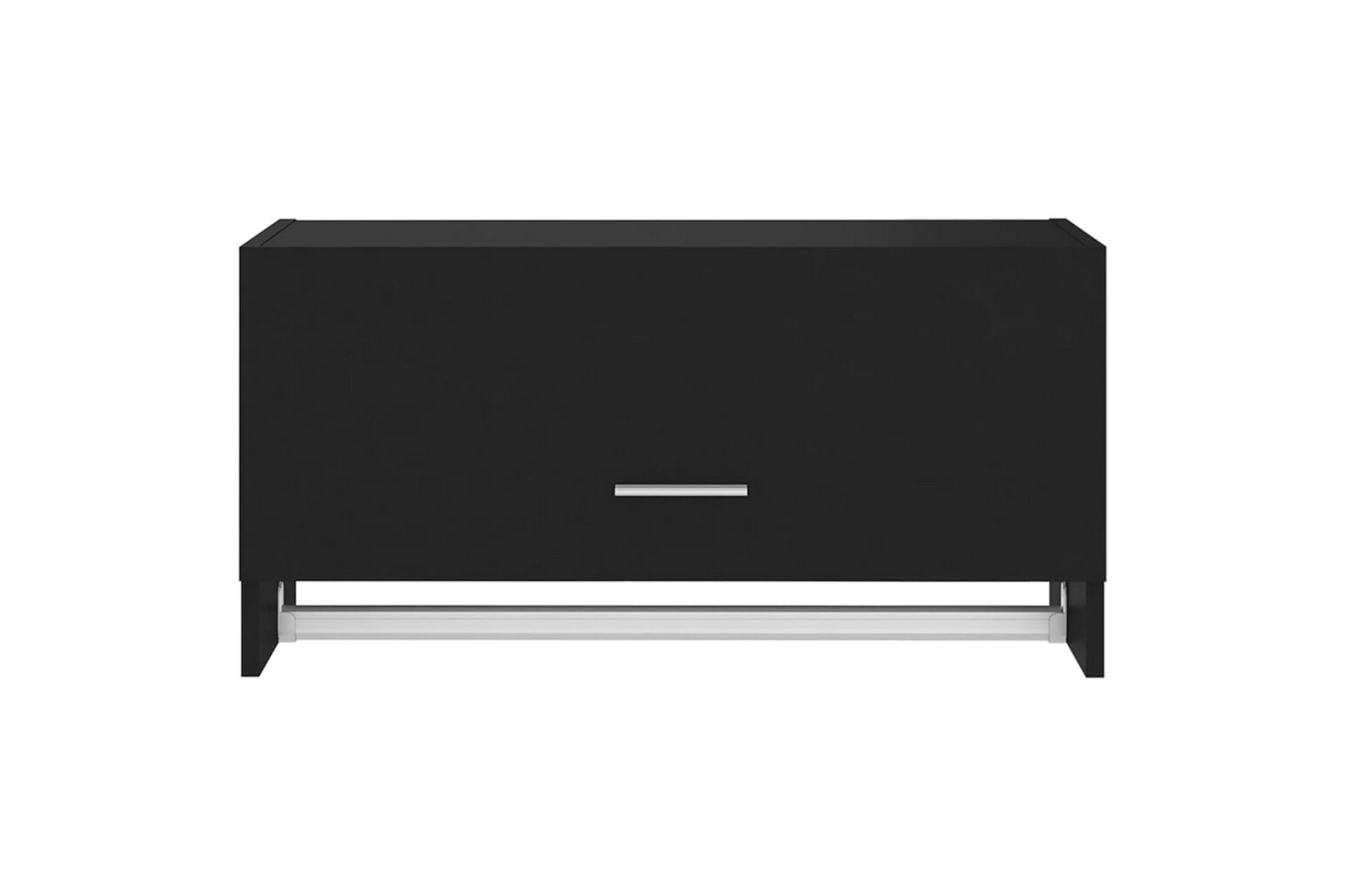 Garderobe svart 70x32,5x35 cm sponplate - Svart - Oppbevaring - Klesoppbevaring - Garderober & garderobesystem