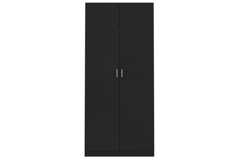 Garderobe svart 90x52x200 cm sponplate - Oppbevaring - Klesoppbevaring - Garderober & garderobesystem