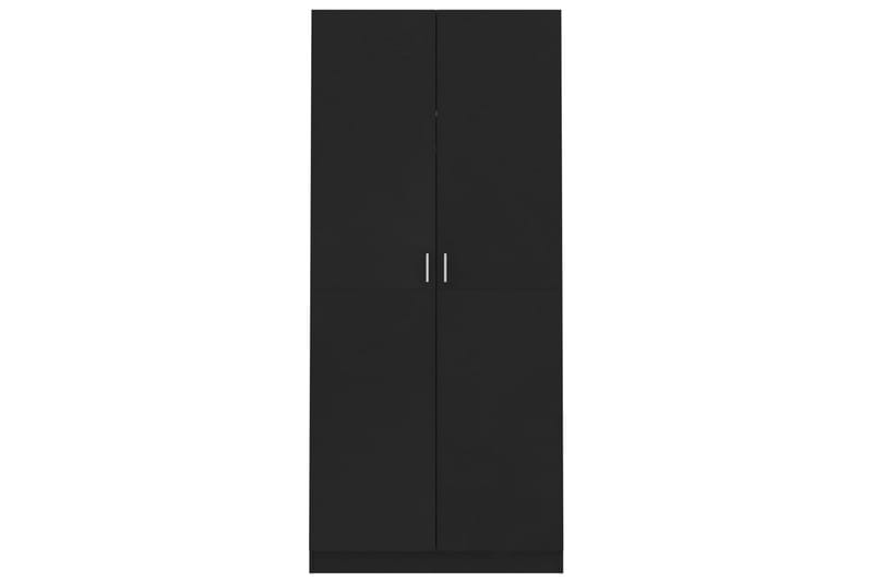 Garderobe svart 90x52x200 cm sponplate - Garderober & garderobesystem - Garderobeskap & klesskap