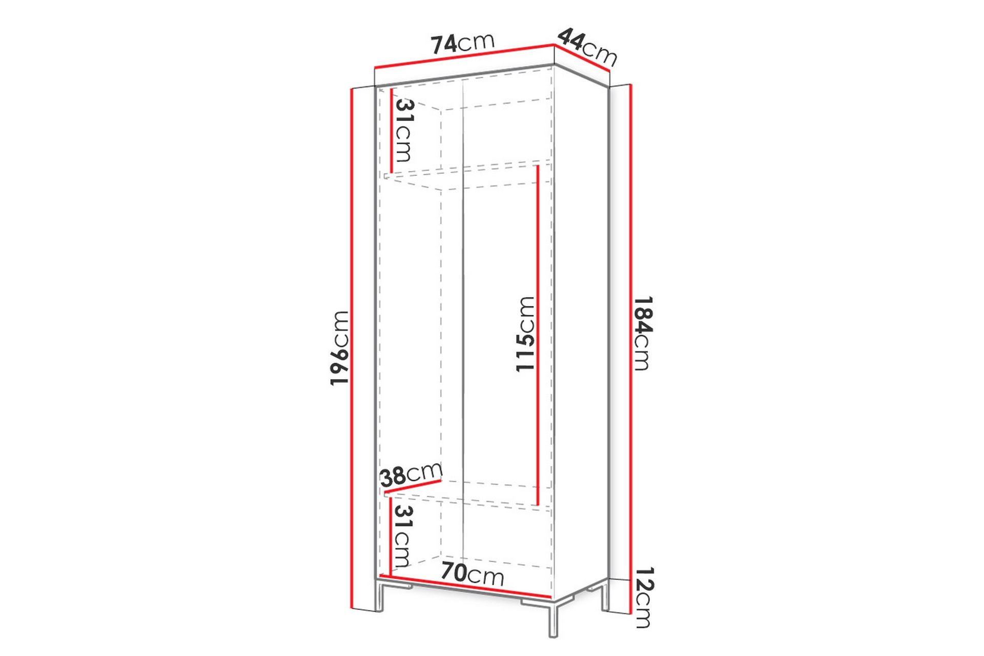 Garderobe - Svart|Gull - Oppbevaring - Klesoppbevaring - Garderober & garderobesystem