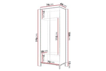 Garderobe - Svart|Gull - Oppbevaring - Klesoppbevaring - Garderober & garderobesystem