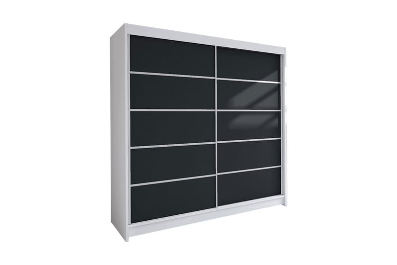 Garderobe Talin - Hvit/Svart - Oppbevaring - Klesoppbevaring - Garderober & garderobesystem