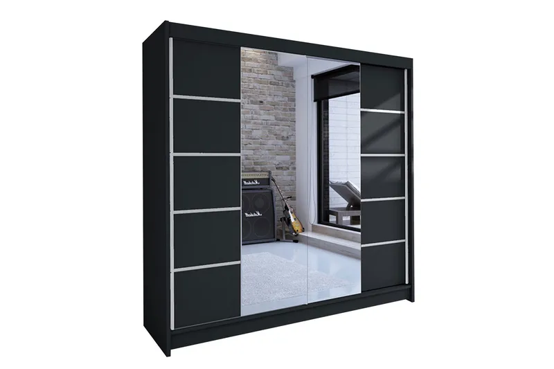 Garderobe Talin - Svart - Oppbevaring - Klesoppbevaring - Garderober & garderobesystem