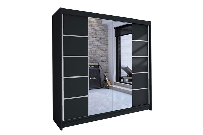 Garderobe Talin - Svart - Oppbevaring - Klesoppbevaring - Garderober & garderobesystem