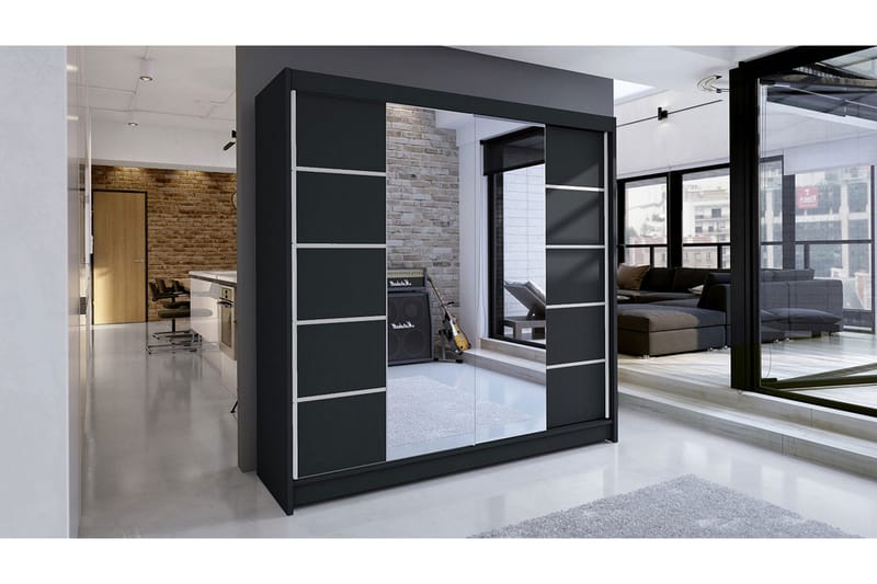 Garderobe Talin - Svart - Oppbevaring - Klesoppbevaring - Garderober & garderobesystem