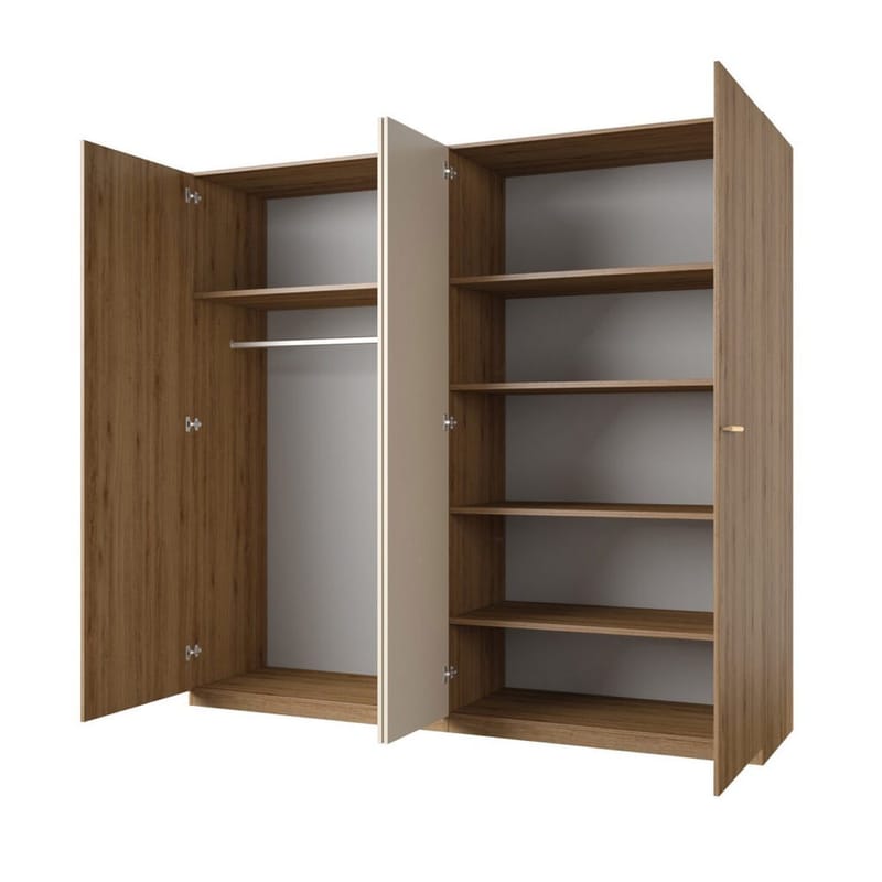 Garderobe Vertina 4 Dører 2 Speil - Oppbevaring - Klesoppbevaring - Garderober & garderobesystem