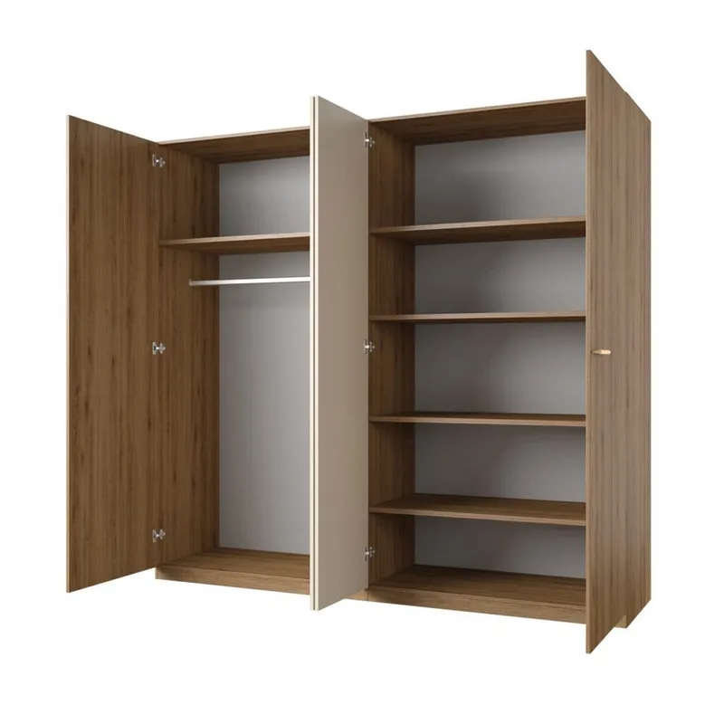 Garderobe Vertina 4 Dører 2 Speil - Oppbevaring - Klesoppbevaring - Garderober & garderobesystem