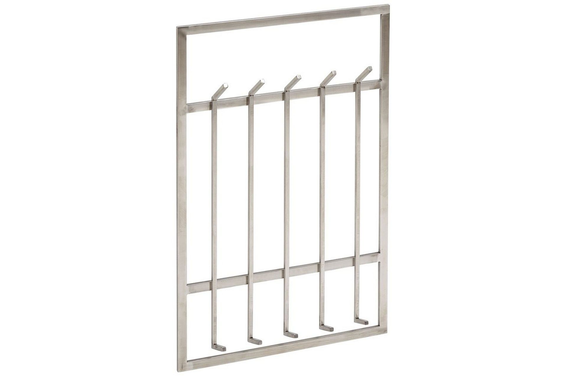 Garderobe Wohnling Vegghengt klesstativ 10 metallkroker polert matt -
