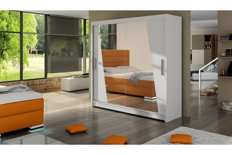 Garderobe Prag - Hvit - Oppbevaring - Klesoppbevaring - Garderober & garderobesystem