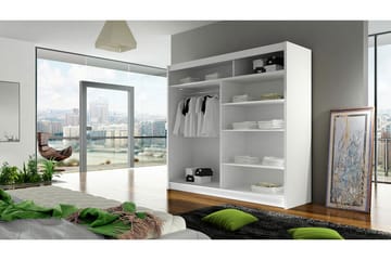 Garderobe Prag - Hvit - Oppbevaring - Klesoppbevaring - Garderober & garderobesystem