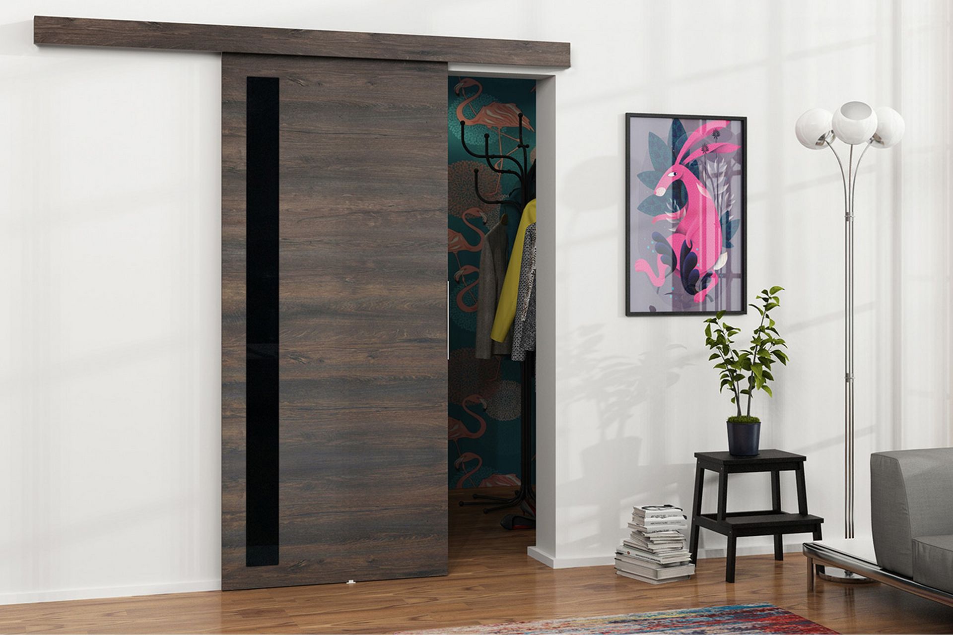 Malibu Dør 220x106x205 cm - Oppbevaring - Klesoppbevaring - Garderober & garderobesystem - Garderobedør - Skyvedør garderobe