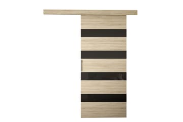 MARTI Skyvedør - Eik / Svart - Oppbevaring - Klesoppbevaring - Garderober & garderobesystem - Garderobedør - Skyvedør garderobe
