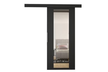 Nemanja Skyvedør 86x205 cm - Svart - Oppbevaring - Klesoppbevaring - Garderober & garderobesystem - Garderobedør - Skyvedør garderobe