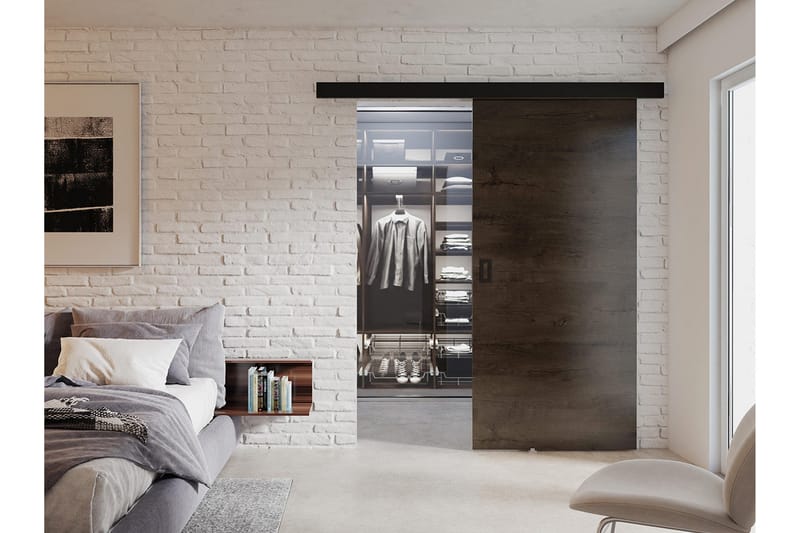 Skyvedør 204 cm - Oppbevaring - Klesoppbevaring - Garderober & garderobesystem - Garderobedør - Skyvedør garderobe