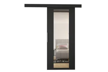 Skyvedør ELVERUM - Svart - Oppbevaring - Klesoppbevaring - Garderober & garderobesystem - Garderobedør - Skyvedør garderobe