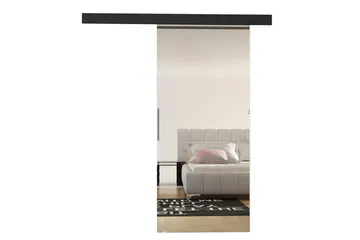 Skyvedør ELVERUM - Svart - Oppbevaring - Klesoppbevaring - Garderober & garderobesystem - Garderobedør - Skyvedør garderobe