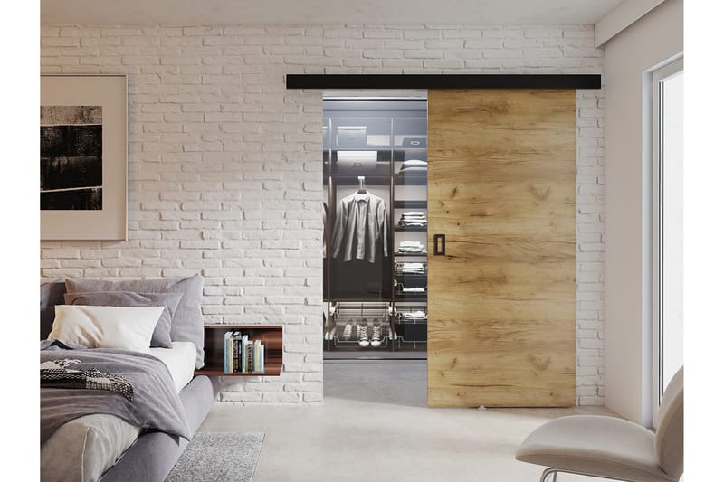 Werdi Skyvedør 100 cm - Oppbevaring - Klesoppbevaring - Garderober & garderobesystem - Garderobedør - Skyvedør garderobe