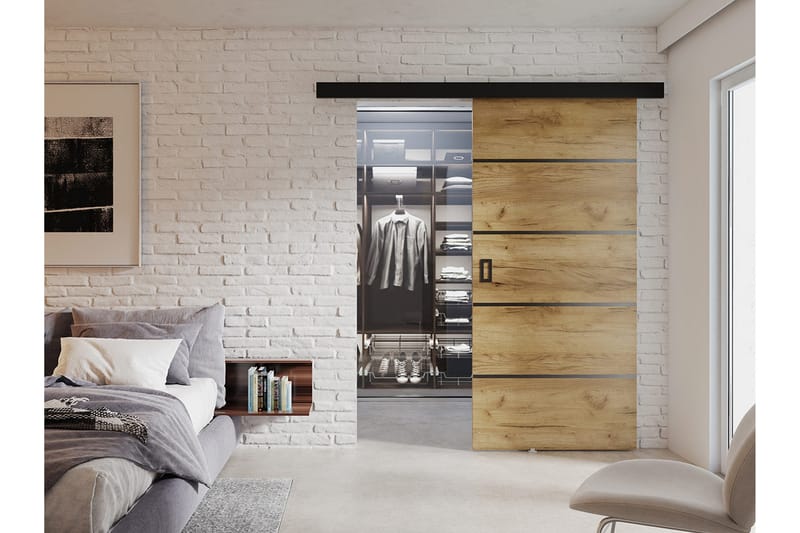 Werdi Plus Skyvedør 100 cm - Oppbevaring - Klesoppbevaring - Garderober & garderobesystem - Garderobedør - Skyvedør garderobe
