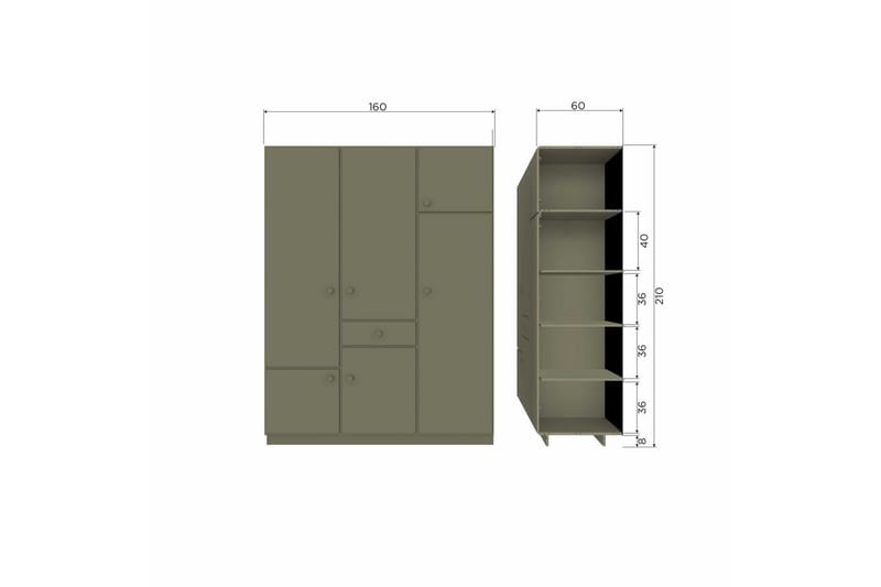 Garderobehyllesett Alfie - Oppbevaring - Klesoppbevaring - Garderober & garderobesystem - Innredning garderobe